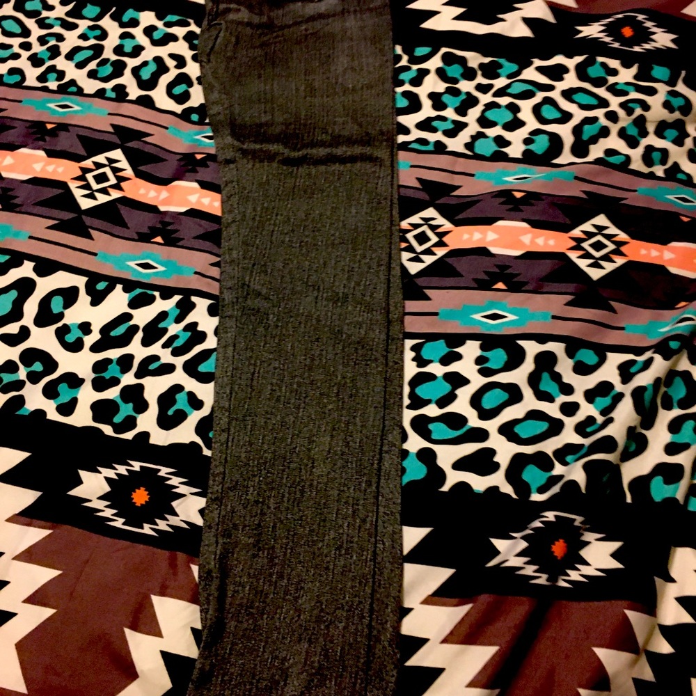 New women black fleece line jeggings size 3xl but fit smaller. 2xl